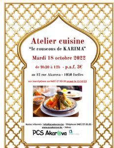 Cuisine : la recette de.... @ local communautaire